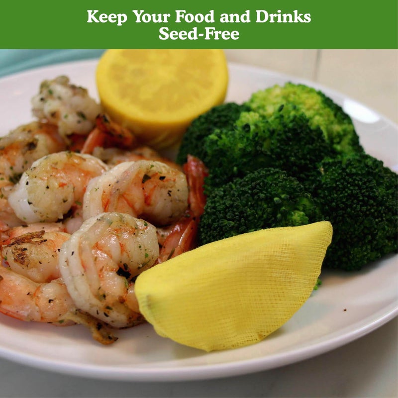 Regency Wraps أغطية ريجنسي القابلة للتمدد، حقيبة شريحة الليمون، الأقمشة القطنية المنسوجة الحقيقية، صفراء، 500 حزمة، عصر خالي من البذور لنصف أو شرائح المأكولات البحرية والمشروبات - Image 2